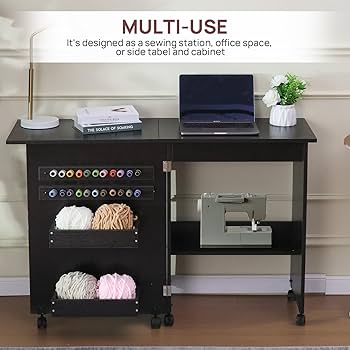 左右折りたたみ式ソーイングテーブル 左右折りたたみ式ソーイングテーブル - メルカリ